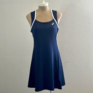 ASICS motion dry tennis dress in navy